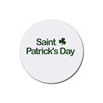  St. Patricks day  Rubber Round Coaster (4 pack)  Front