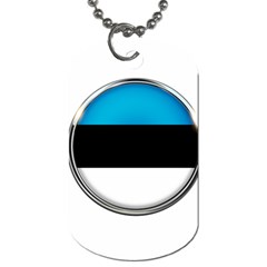 Estonia Country Flag Countries Dog Tag (one Side) by Nexatart