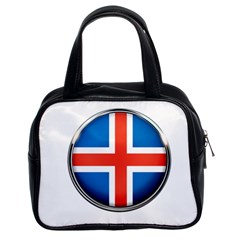 Iceland Flag Europe National Classic Handbags (2 Sides) by Nexatart