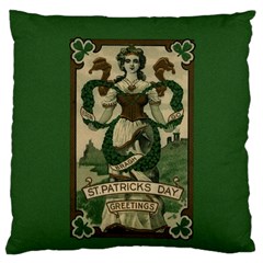  St  Patricks Day  Large Flano Cushion Case (two Sides) by Valentinaart