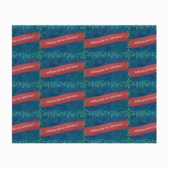 Valentine Day Pattern Small Glasses Cloth (2-side) by dflcprints