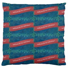 Valentine Day Pattern Standard Flano Cushion Case (one Side) by dflcprints