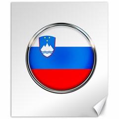 Slovenia Flag Mountains Country Canvas 8  X 10  by Nexatart