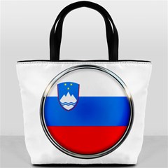 Slovenia Flag Mountains Country Bucket Bags by Nexatart