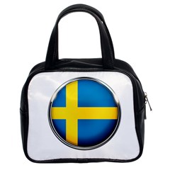 Sweden Flag Country Countries Classic Handbags (2 Sides) by Nexatart