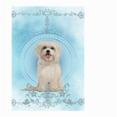 Cute Little Havanese Puppy Small Garden Flag (two Sides) by FantasyWorld7