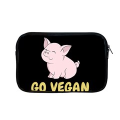 Go Vegan - Cute Pig Apple Macbook Pro 13  Zipper Case by Valentinaart