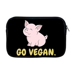 Go Vegan - Cute Pig Apple Macbook Pro 17  Zipper Case by Valentinaart