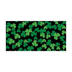 St  Patricks Day Clover Pattern Yoga Headband by Valentinaart