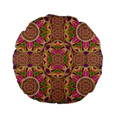 Jungle Flowers In Paradise  Lovely Chic Colors Standard 15  Premium Flano Round Cushions by pepitasart