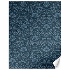 Damask Blue Canvas 12  X 16   by snowwhitegirl