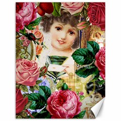 Little Girl Victorian Collage Canvas 12  X 16   by snowwhitegirl