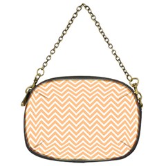 Orange Chevron Chain Purses (one Side)  by snowwhitegirl