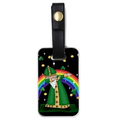  St  Patrick  Dabbing Luggage Tags (one Side)  by Valentinaart