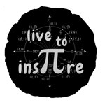 Pi day Large 18  Premium Round Cushions Back