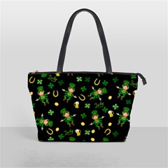 St Patricks Day Pattern Shoulder Handbags by Valentinaart