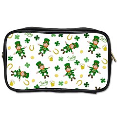 St Patricks Day Pattern Toiletries Bags by Valentinaart