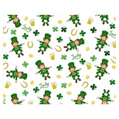 St Patricks Day Pattern Double Sided Flano Blanket (medium)  by Valentinaart