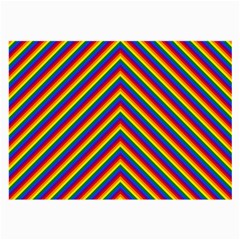 Gay Pride Flag Rainbow Chevron Stripe Large Glasses Cloth by PodArtist