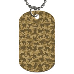 Operation Desert Cat Camouflage Catmouflage Dog Tag (two Sides) by PodArtist