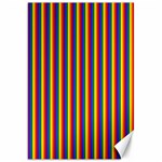 Vertical Gay Pride Rainbow Flag Pin Stripes Canvas 20  x 30   19.62 x28.9  Canvas - 1