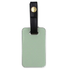 Shamrock 2-tone Green On White St Patrick’s Day Clover Luggage Tags (one Side)  by PodArtist