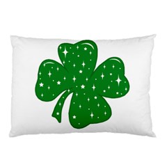 Sparkly Clover Pillow Case (two Sides) by Valentinaart