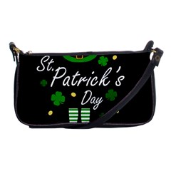 St Patricks Leprechaun Shoulder Clutch Bags by Valentinaart