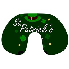 St Patricks Leprechaun Travel Neck Pillows by Valentinaart