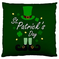 St Patricks Leprechaun Standard Flano Cushion Case (two Sides) by Valentinaart