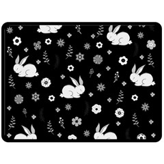 Easter Bunny  Double Sided Fleece Blanket (large)  by Valentinaart