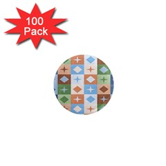 Fabric Textile Textures Cubes 1  Mini Magnets (100 Pack)  by Nexatart