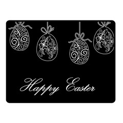 Easter Eggs Fleece Blanket (small) by Valentinaart