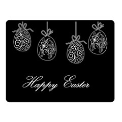 Easter Eggs Double Sided Fleece Blanket (small)  by Valentinaart