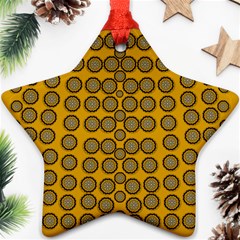 Stars And Wooden Flowers In Blooming Time Star Ornament (two Sides) by pepitasart