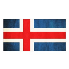 Iceland Flag Satin Shawl by Valentinaart