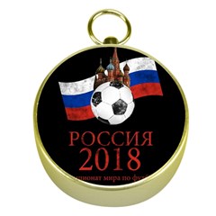 Russia Football World Cup Gold Compasses by Valentinaart