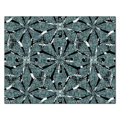 Modern Oriental Ornate Pattern Rectangular Jigsaw Puzzl by dflcprints