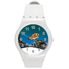 Clownfish 1 Round Plastic Sport Watch (m) by trendistuff