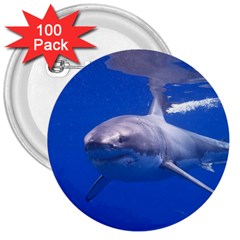 Great White Shark 4 3  Buttons (100 Pack)  by trendistuff