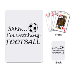 Football Fan  Playing Card by Valentinaart