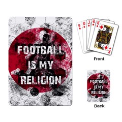 Football Is My Religion Playing Card by Valentinaart