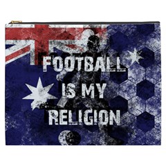 Football Is My Religion Cosmetic Bag (xxxl)  by Valentinaart