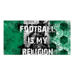 Football Is My Religion Satin Shawl by Valentinaart