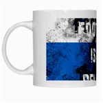 Football is my religion White Mugs Left