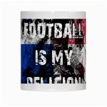 Football is my religion White Mugs Center