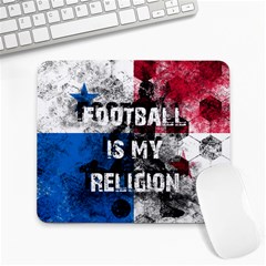 Football Is My Religion Large Mousepads by Valentinaart