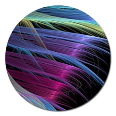 Abstract Satin Magnet 5  (round) by Sapixe