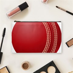 Cricket Ball Cosmetic Bag (medium)  by Sapixe