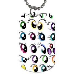 Eyes  Pattern Dog Tag (one Side) by Sapixe